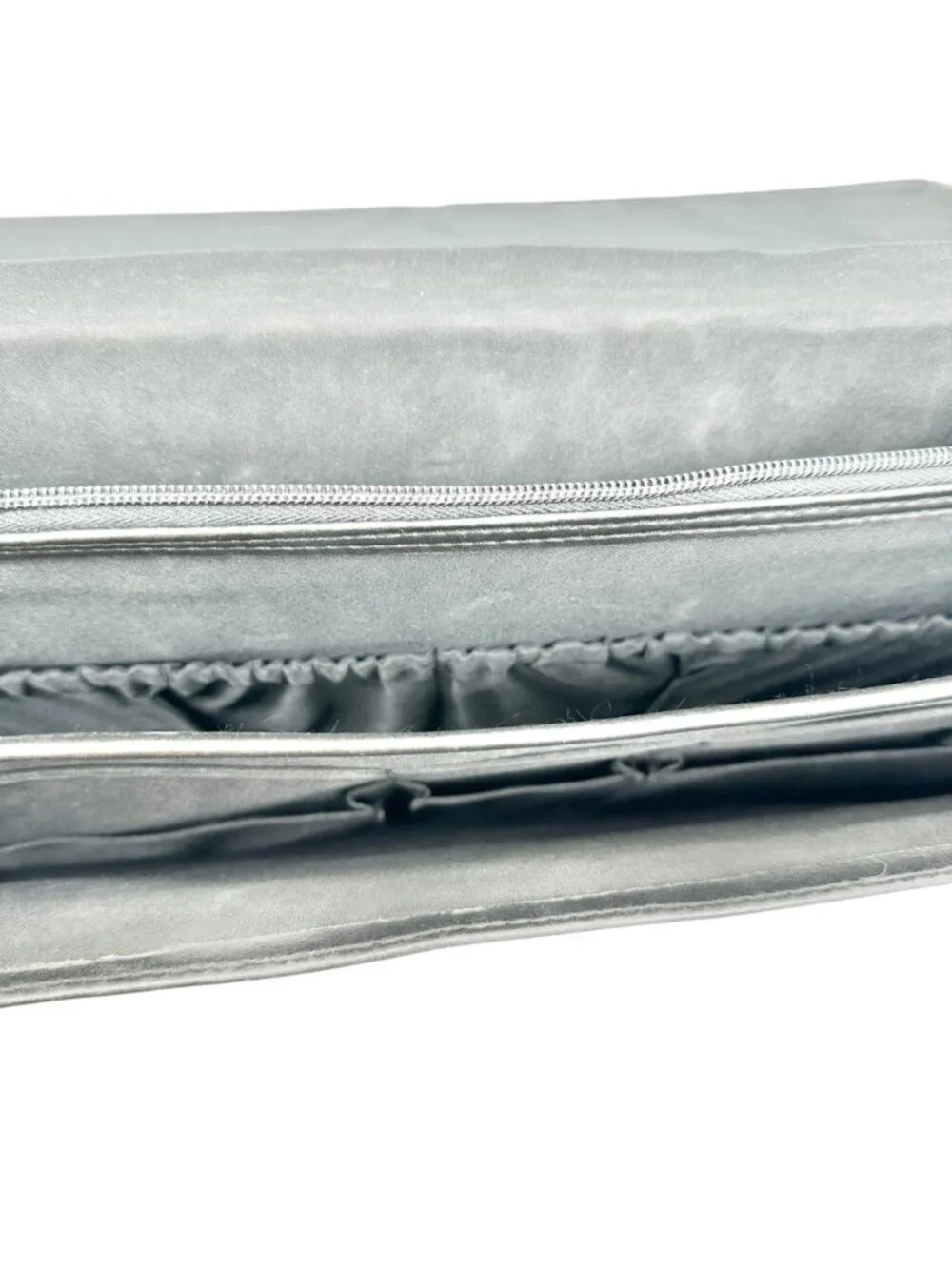 Black Leather Expandable Briefcase With Locking Clasp 17W x 12H x 2.5D
